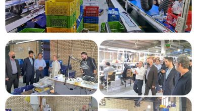 بازدید رئیس و اعضای شورای شهر ملارد از یک واحد صنعتی
