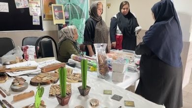 برپایی نمایشگاه آثار صنایع دستی توان یابان در شهرستان ملارد