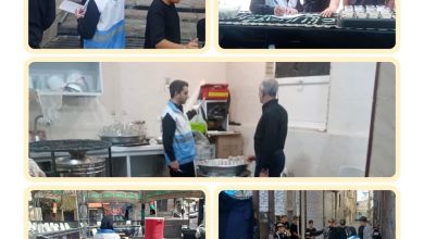 نظارت و بازرسی بهداشتی شبکه بهداشت و درمان ملارد در مراسم عزادارای محرم