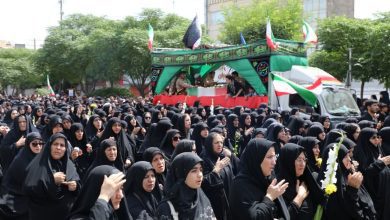 پیکر شهیدان میثم یونسی و اسلام احمدی علیایی در ملارد تشییع شد