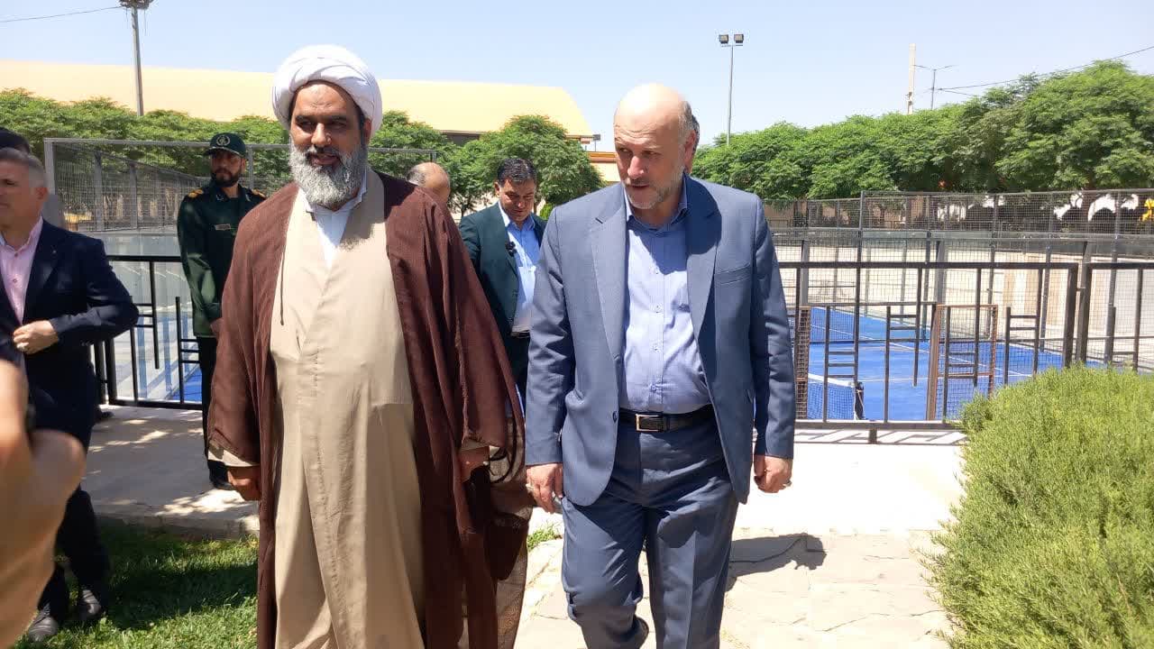 افتتاح پروژه ساخت و تجهیز زمین تنیس و پدل شهرداری ملارد با حضور مسئولان استانی و شهرستانی