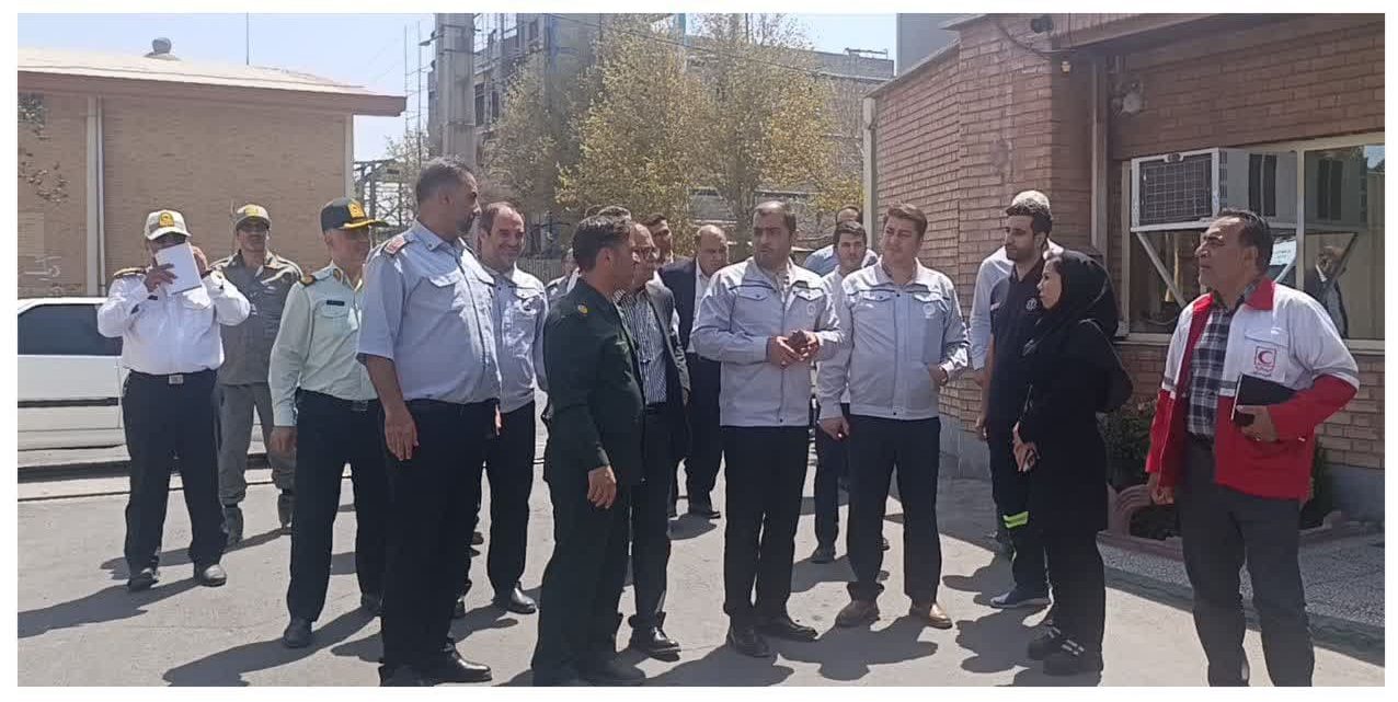 برگزاری جلسه هماهنگی مانور بزرگ پدافندی غیرعامل و عامل در شهرک صنعتی غیردولتی صفادشت