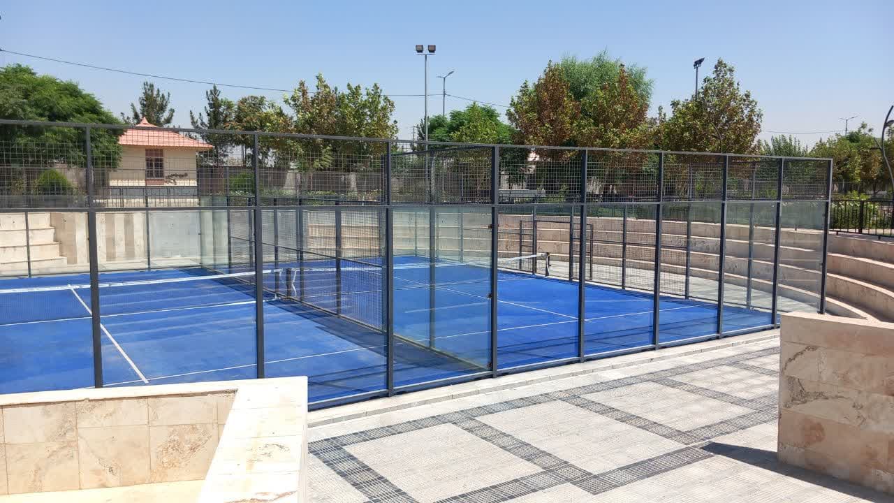 افتتاح پروژه ساخت و تجهیز زمین تنیس و پدل شهرداری ملارد با حضور مسئولان استانی و شهرستانی