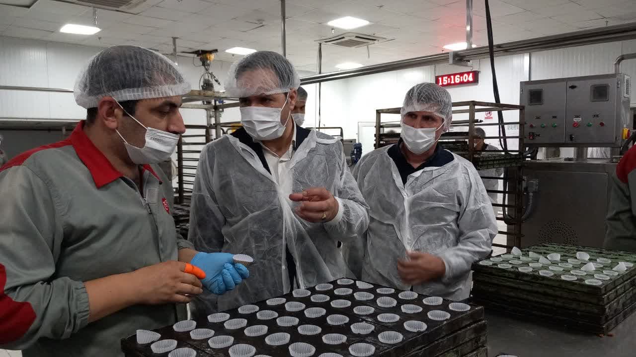 بازدید فرماندار ملارد از خط تولید شرکت گندم طلایی نوتیرکا(پچ پچ) در شهرک صنعتی صفادشت