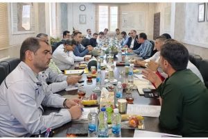 برگزاری جلسه هماهنگی مانور بزرگ پدافندی غیرعامل و عامل در شهرک صنعتی غیردولتی صفادشت