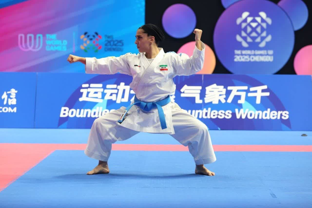 فاطمه صادقی چهارم کاراته جهان در میان هشت ستاره برتر رنکینگ دنیا