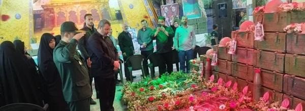 مراسم اربعین شهید «مصطفی مرآتی» در گلزار شهدای ملارد برگزار شد