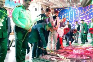 گلباران مزار شهدای شهرستان ملارد به مناسبت هفته دولت