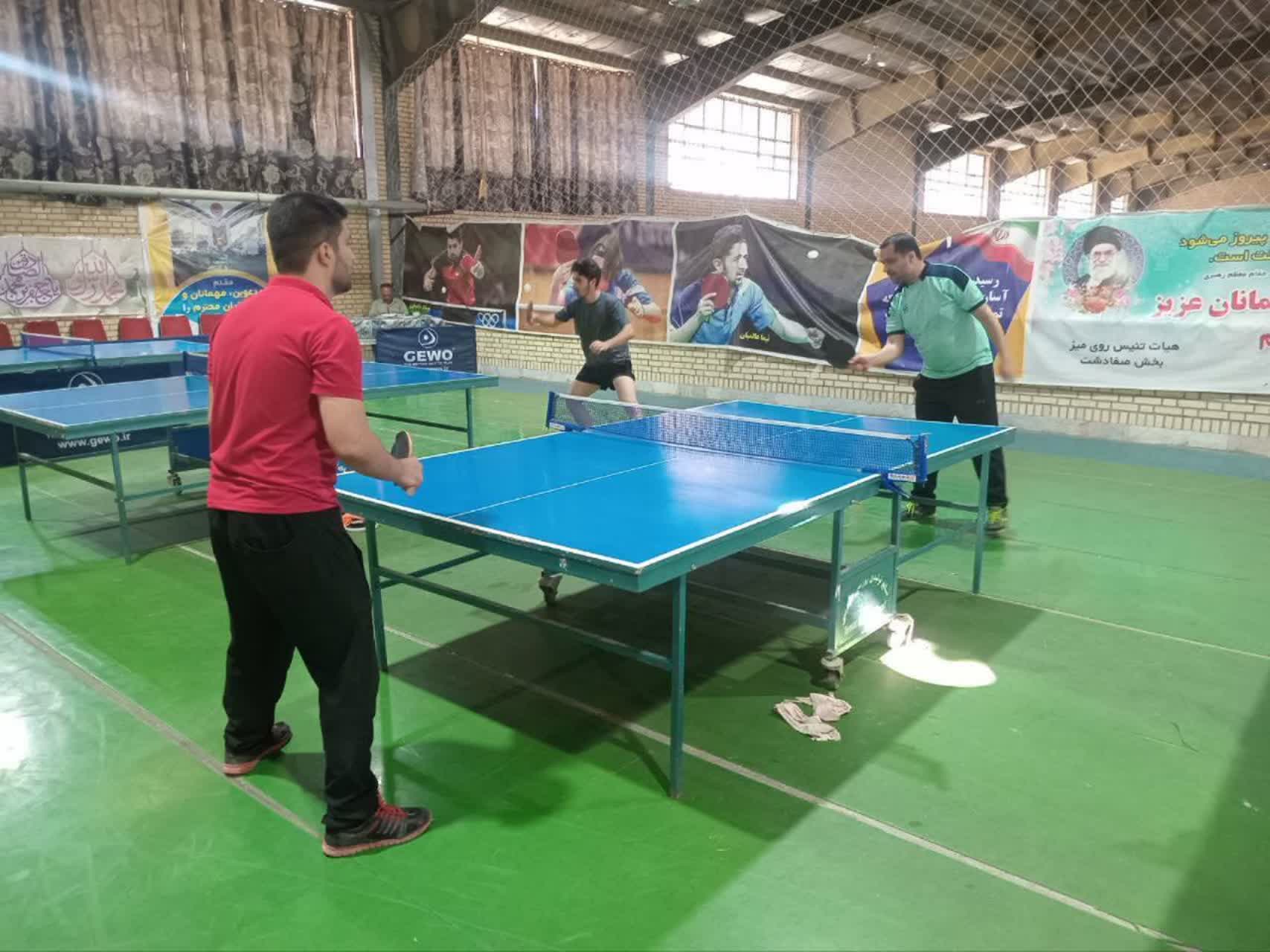 برگزاری اولین دوره مسابقات تنیس روی میز المپیاد ورزشی روستایی در شهرصفادشت