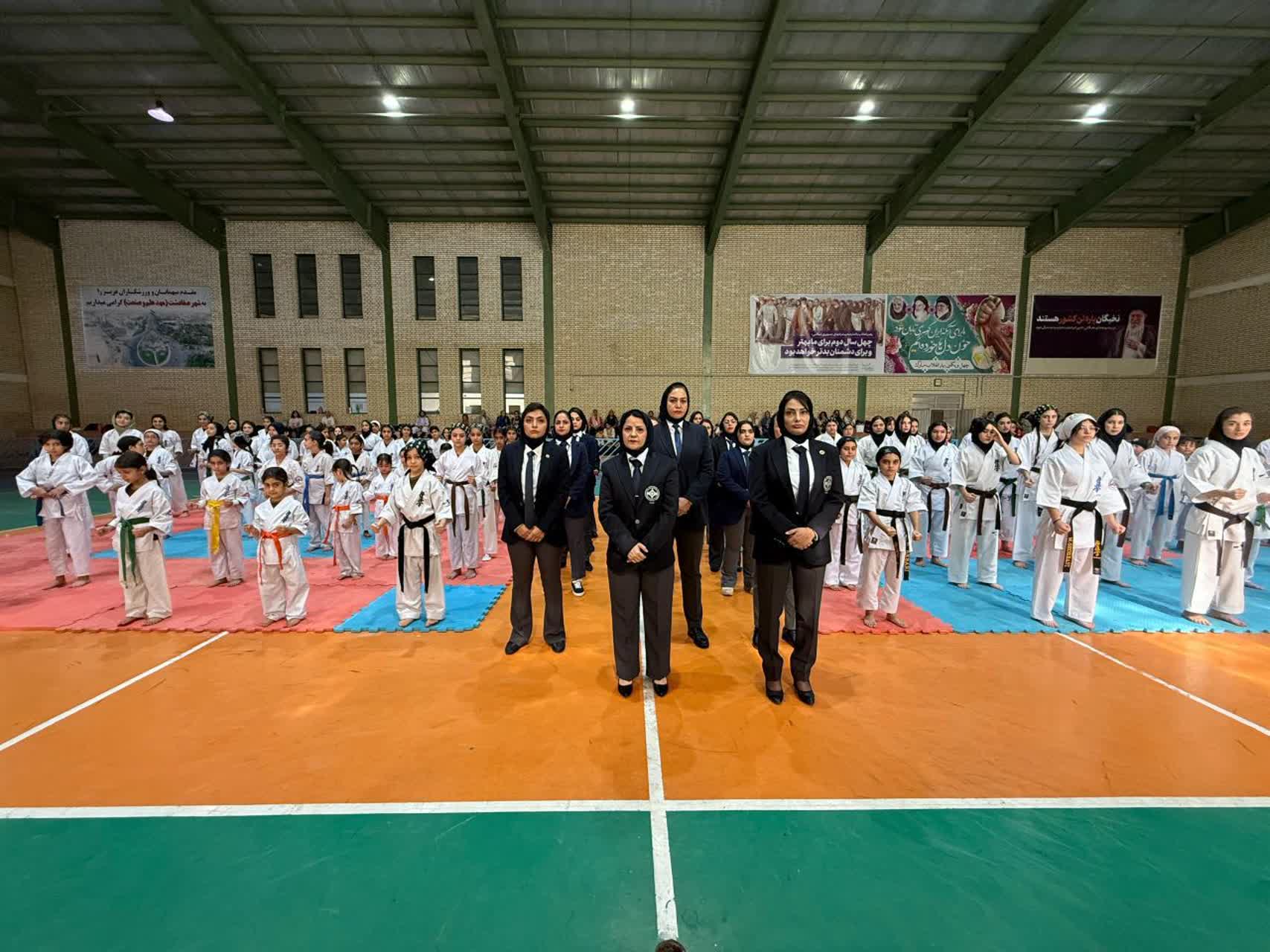 برگزاری مسابقات قهرمانی کاراته کیوکوشین ماتسویی بانوان استان تهران در صفادشت