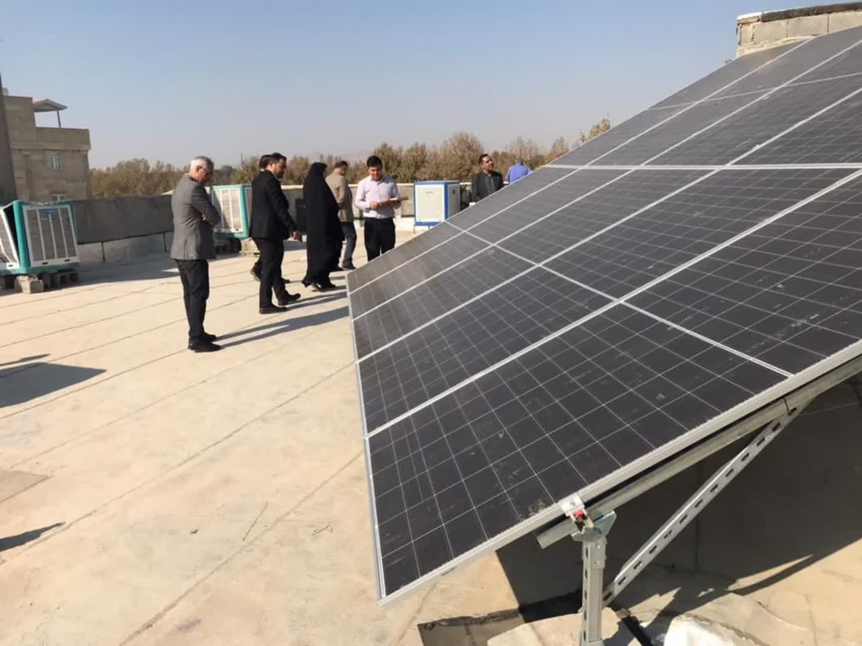 تجهیز ساختمان دهیاری‌ های بیدگنه و لم‌ آباد ملارد به پنل‌های خورشیدی