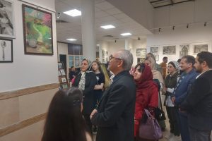 افتتاح نمایشگاه گروهی نقاشی لحظه‌های سبز در ملارد