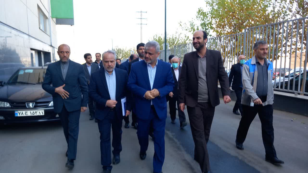 بازدید رئیس کل دادگستری استان تهران از واحد‌های تولیدی شهرک صنعتی صفادشت شهرستان ملارد