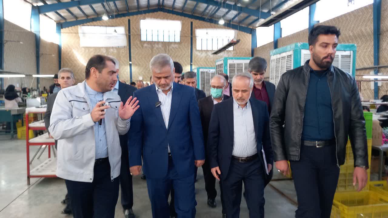 بازدید رئیس کل دادگستری استان تهران از واحد‌های تولیدی شهرک صنعتی صفادشت شهرستان ملارد