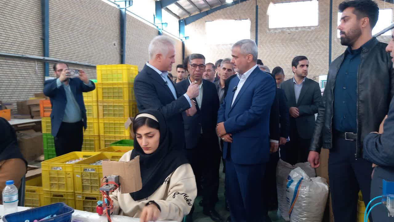 بازدید رئیس کل دادگستری استان تهران از واحد‌های تولیدی شهرک صنعتی صفادشت شهرستان ملارد