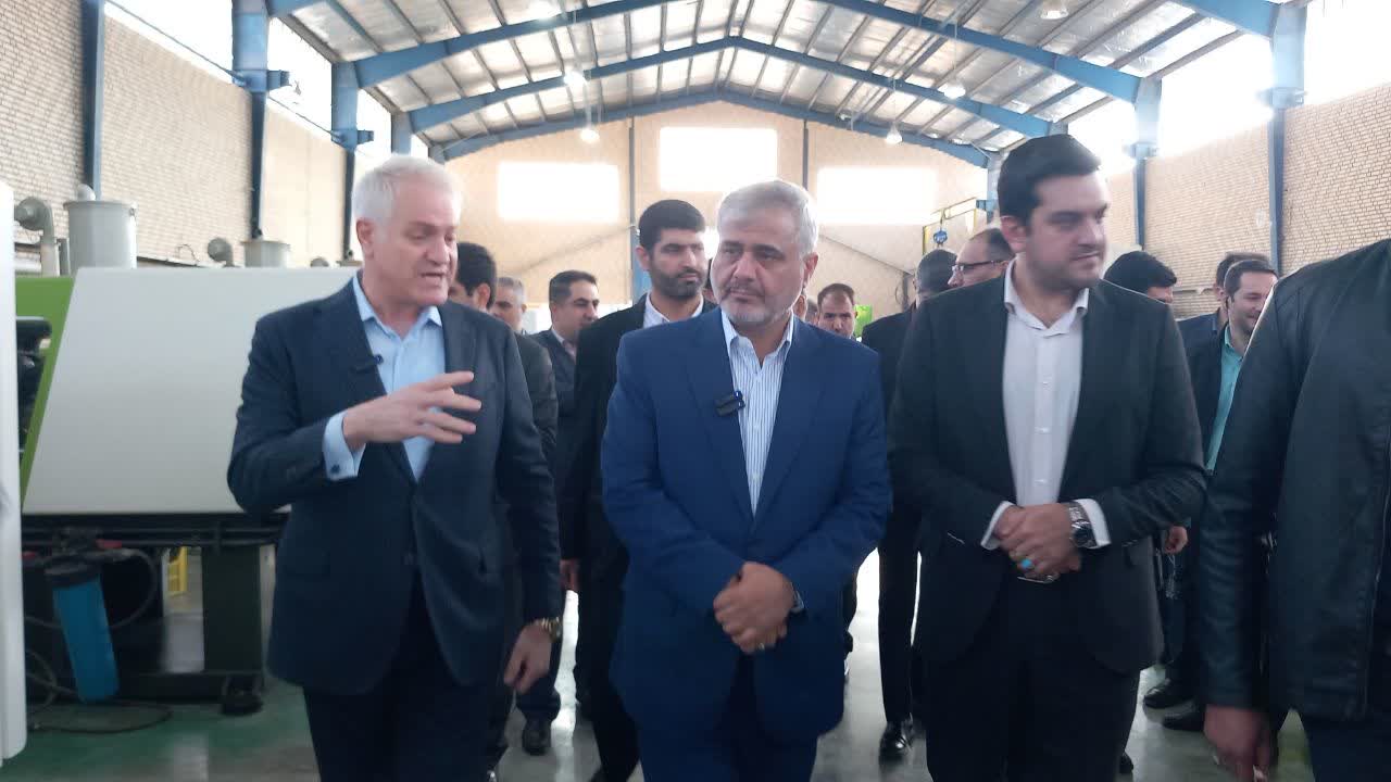 بازدید رئیس کل دادگستری استان تهران از واحد‌های تولیدی شهرک صنعتی صفادشت شهرستان ملارد