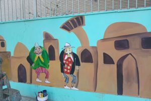 دیوار پارک ‌های شهر ملارد میزبان شکرستان و اشعار کهن ایران