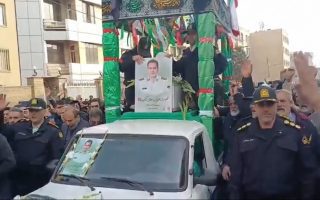 گزارش ویدئویی وداع با شهید امنیت سرهنگ شاهین دهقانی کاکاوند