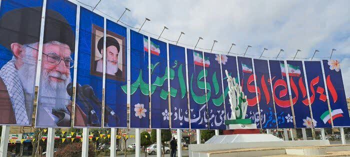 افتتاح دومین دیوارنگاره شهر ملارد با نورپردازی چشم‌نواز