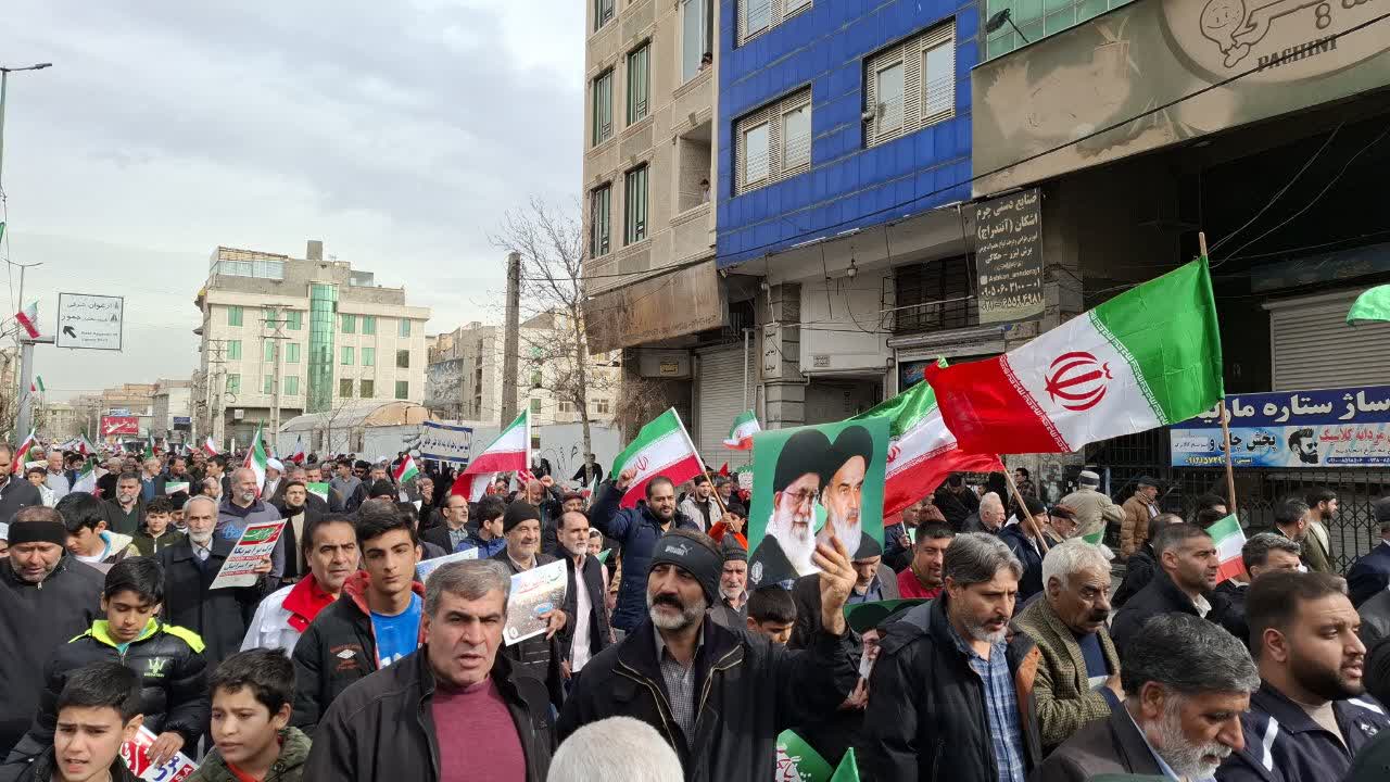 حماسه حضور مردم ملارد در راهپیمایی 22 بهمن
