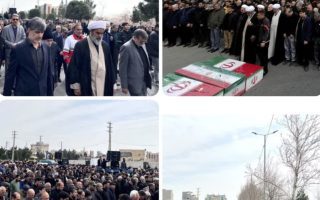 تشییع پیکر مطهر سه شهید حملات آمریکایی-صهیونیستی در شهرستان ملارد