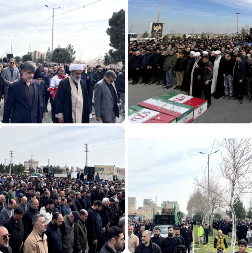 تشییع پیکر مطهر سه شهید حملات آمریکایی-صهیونیستی در شهرستان ملارد