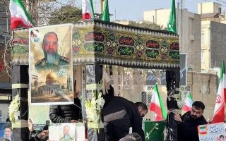 تشییع پیکر مطهر شهید مدافع وطن مجید کاشفی در ملارد