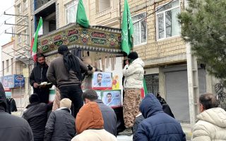 تشییع پیکر مطهر ۳ شهید حملات موشکی در ملارد