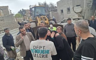 بازدید بخشدار مرکزی از مناطق آسیب ‌دیده روستای بیدگنه
