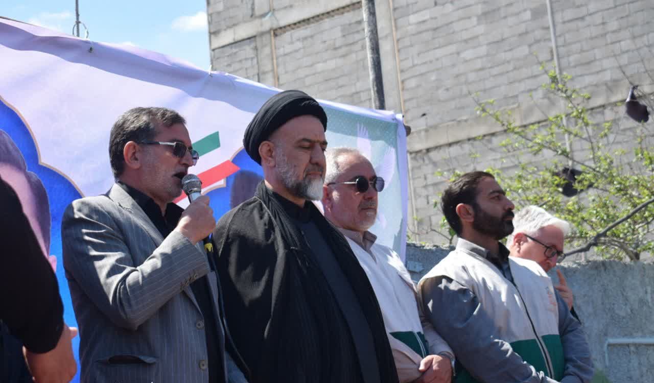 تشییع پیکر شهیدان حمید ترک و حسین علی دارایی در ملارد
