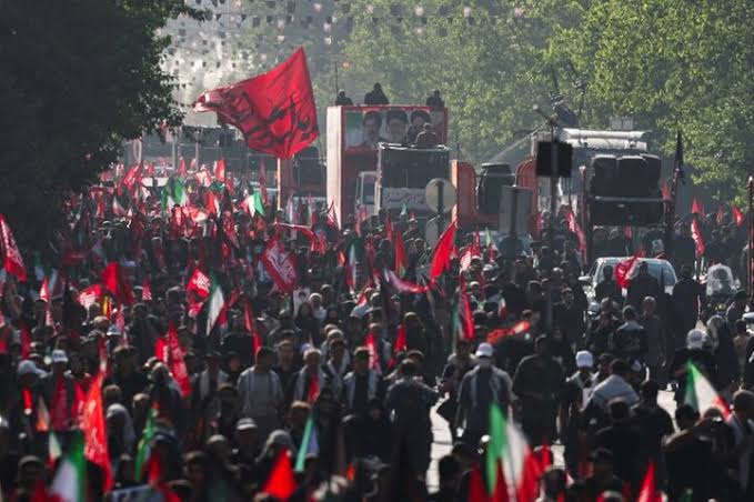 گزارش تصویری؛ حماسه میلیونی تشییع رهبر شهید در تهران