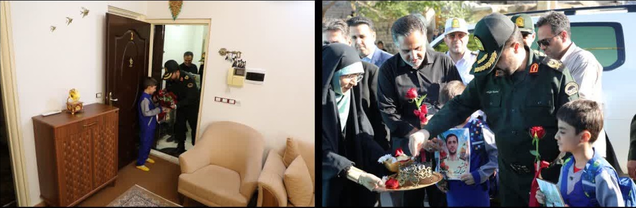 همراهی پدرانه پلیس با فرزندان شهدا در ملارد