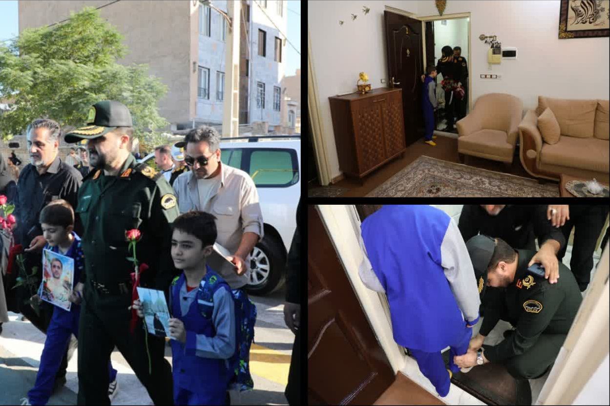 همراهی پدرانه پلیس با فرزندان شهدا در ملارد