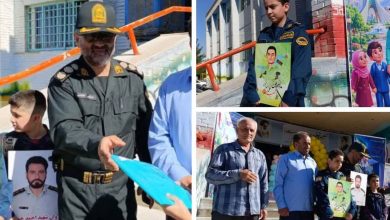 همراهی پدرانه پلیس با فرزندان شهدا در ملارد