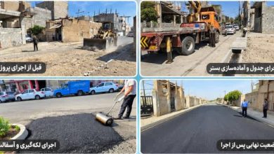 بازگشایی خیابان ایثارگران ملارد با آسفالت‌ ریزی