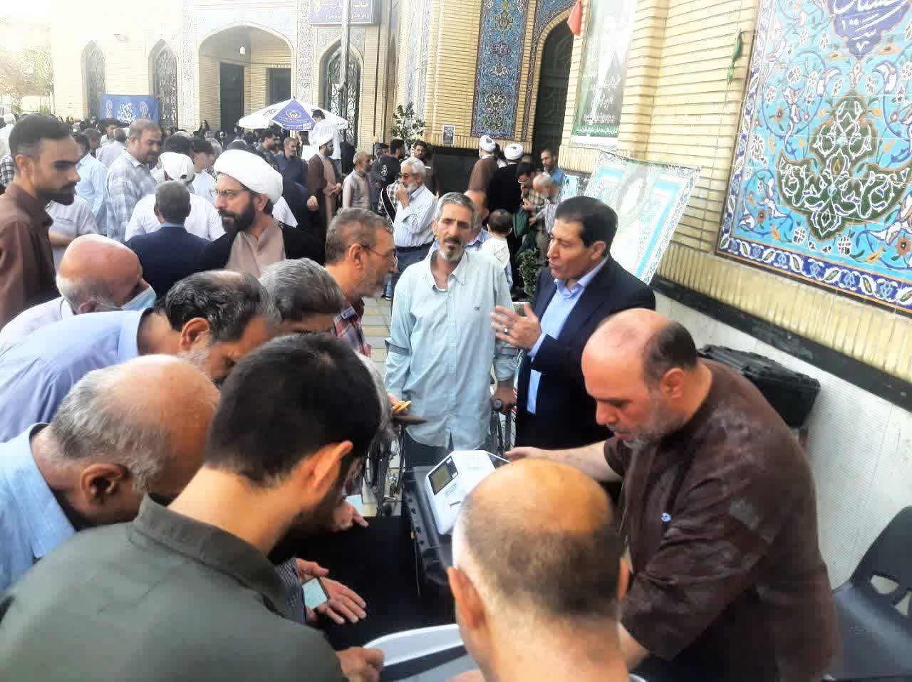 مانور انتخابات الکترونیک در مصلی‌ های ملارد
