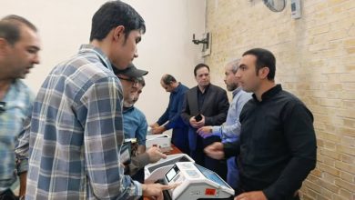 مانور انتخابات الکترونیک در نماز جمعه صفادشت