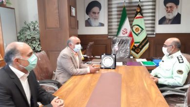 دیدار کولیوند شهردار ملارد با سرهنگ خدایی فرماندهی انتظامی شهرستان ملارد