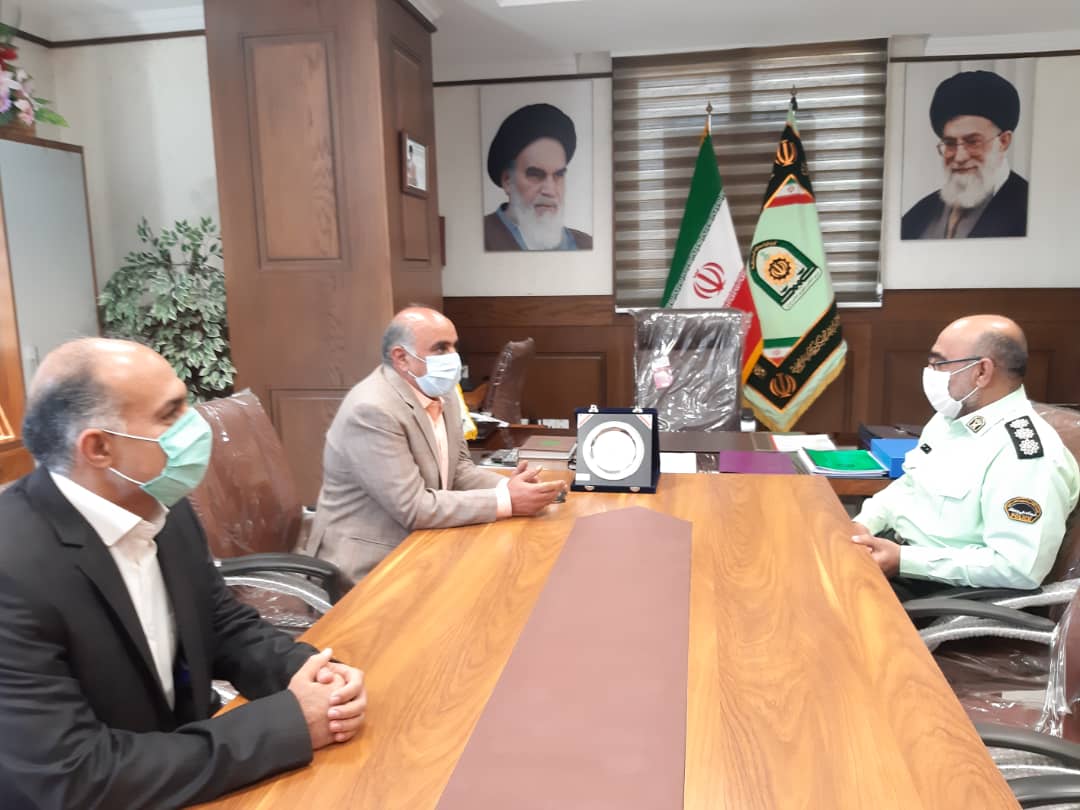 دیدار کولیوند شهردار ملارد با سرهنگ خدایی فرماندهی انتظامی شهرستان ملارد